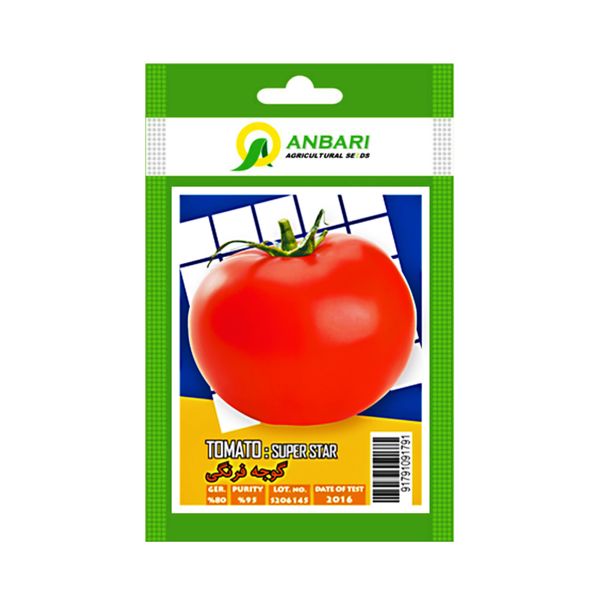 بذر گوجه فرنگی سوپر استار بذر عنبری کد BZA-069
