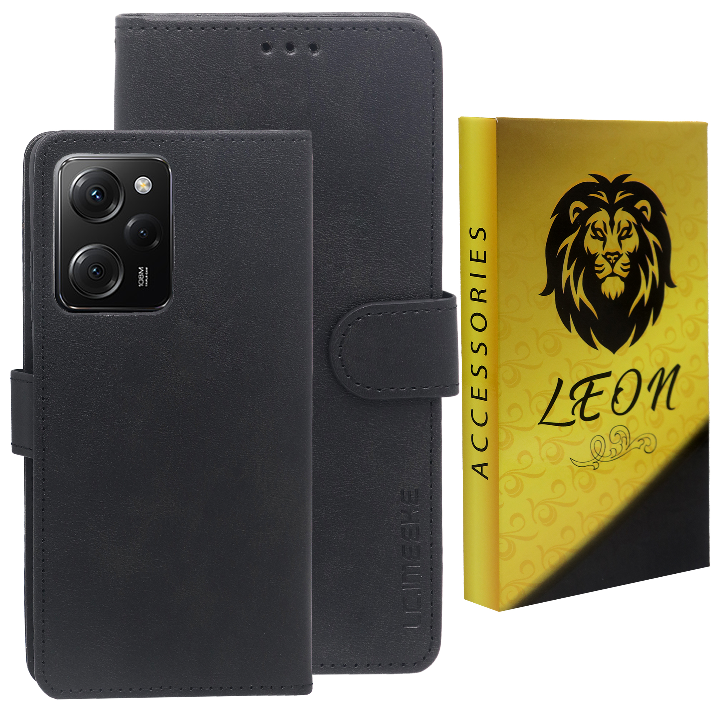 کیف کلاسوری لئون مدل Serenit Oro مناسب برای گوشی موبایل شیائومی Redmi Note 12 Pro 5G