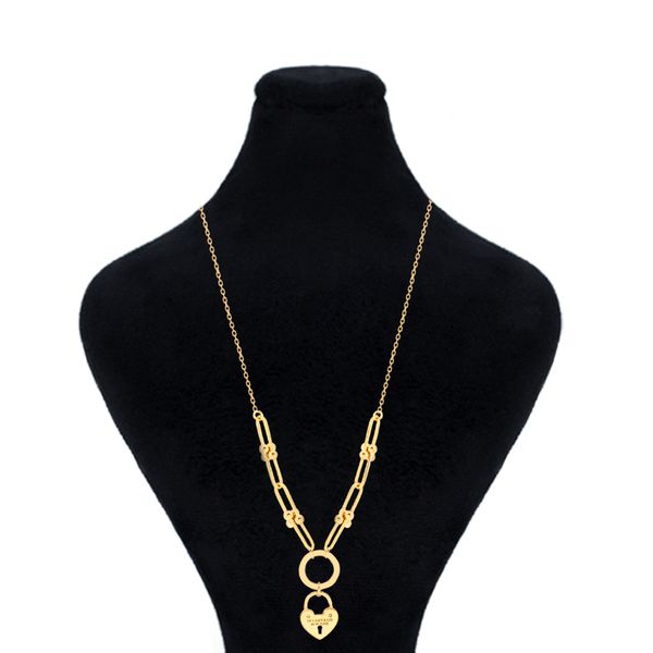 گردنبند طلا 18 عیار زنانه ماوی گالری مدل آویز قلب