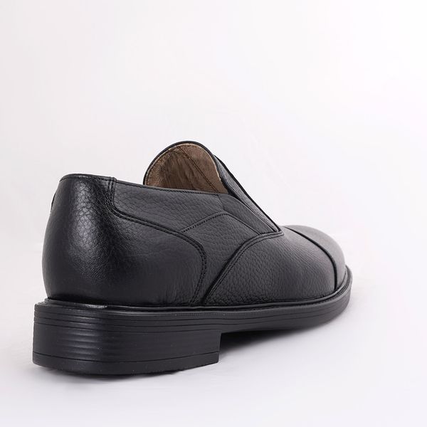 کفش مردانه کرمانی مدل چرم طبیعی دستدوز طبی کد 1082 رنگ مشکی 