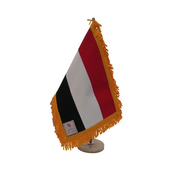پرچم رومیزی ایران اسکرین طرح پرچم یمن مدل 20455