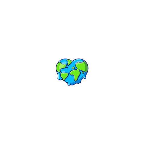 استیکر لپ تاپ لولو طرح عاشق کره زمین کد 566