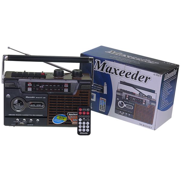 رادیو ضبط و اسپیکر مکسیدر مدل MX_RA2114CT