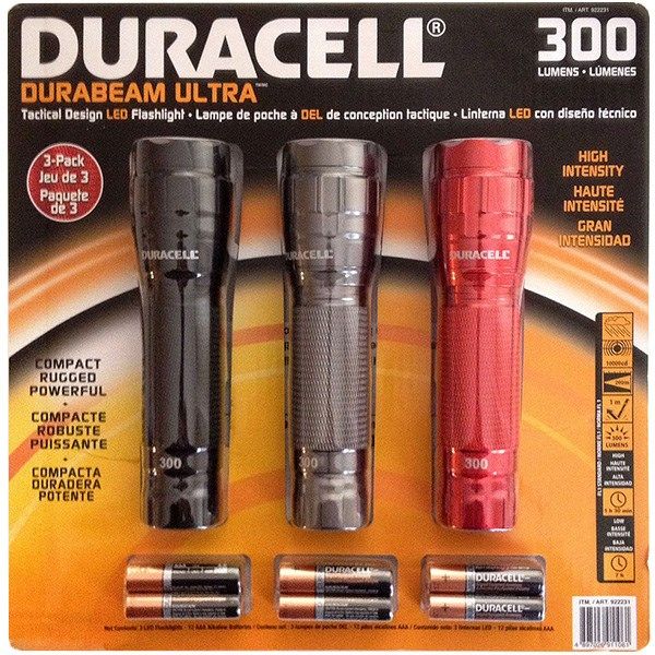 مجموعه سه عددی چراغ قوه دوراسل مدل Durabeam Ultra