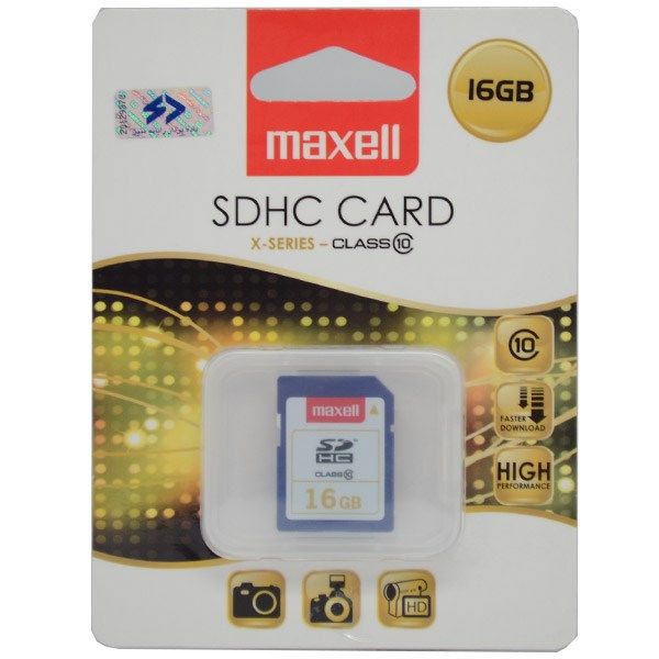 کارت حافظه مکسل SDHC Card 16GB x-Series Class 10