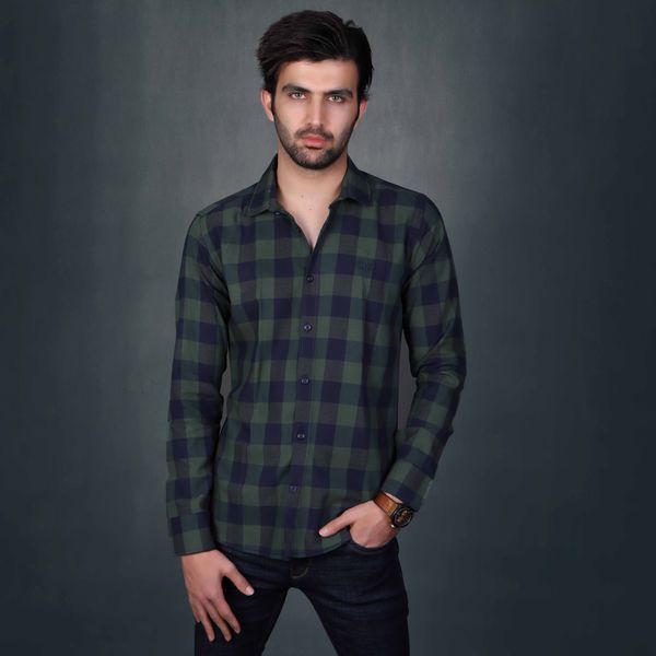 پیراهن آستین بلند مردانه پیکی پوش مدل M02555
