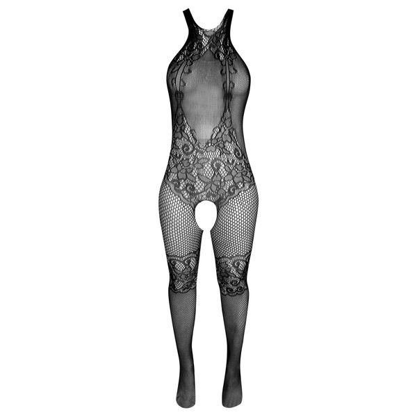 لباس خواب زنانه ماییلدا مدل فاق باز فانتزی کد 4855-80136 رنگ مشکی
