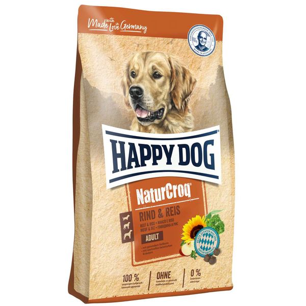 غذا خشک سگ هپی داگ مدل NaturCroq Beef &amp; Rice وزن 15 کیلوگرم