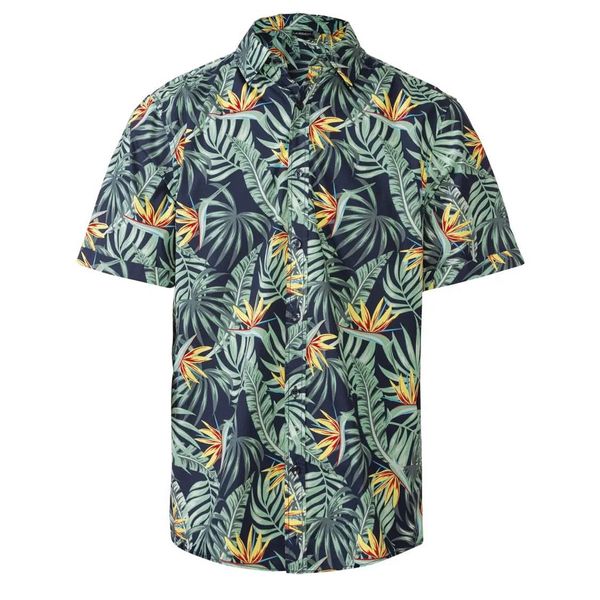 پیراهن آستین کوتاه مردانه مدل هاوایی کد 407961