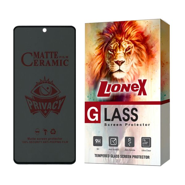  محافظ صفحه نمایش سرامیکی حریم شخصی لایونکس مدل SLPRICRLI مناسب برای گوشی موبایل سامسونگ Galaxy A51 4G / Galaxy A51 5G / Galaxy A52 4G / Galaxy A52 5G / Galaxy A52s 5G / Galaxy A53 5G / Galaxy M31s
