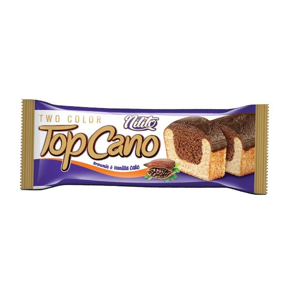 کیک روغنی دورنگ شکلاتی وانیلی تاپ کانو نیلیتو - 140 گرم بسته 5 عددی