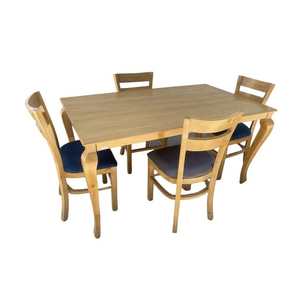 میز و صندلی ناهارخوری 4 نفره گالری چوب آشنایی مدل Khod-2tir-Mehr