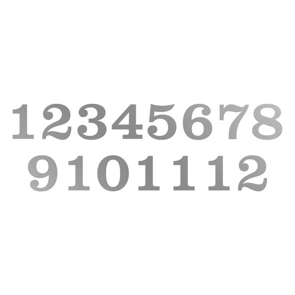 اعداد ساعت دیواری مدل 4cm کد C49-1 مجموعه 15 عددی