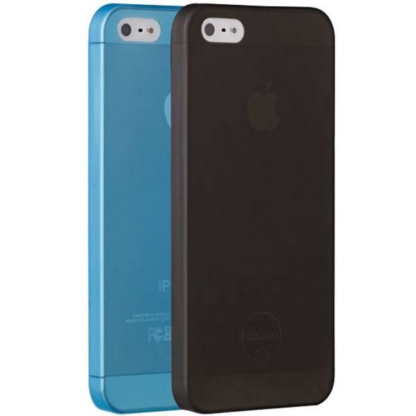 کاور اوزاکی مدل Ocoat 0.3 Jelly 2 In 1 Black مناسب برای گوشی موبایل اپل iPhone 5/5s/SE