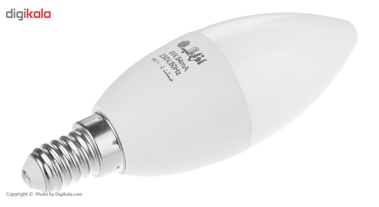 لامپ ال ای دی 6 وات افراتاب شمعی مدل AF-C37-6W پایه E14
