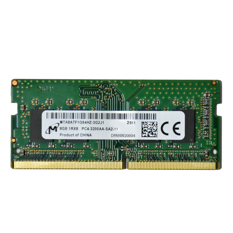  رم لپ تاپ DDR4 تک کاناله 3200 مگاهرتز CL11 میکرون مدل PC4 ظرفیت 8 گیگابایت