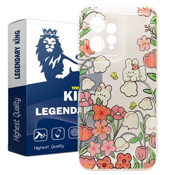 کاور لجندری کینگ طرح khargoshwhite مناسب برای گوشی موبایل شیائومی Redmi Note 12 4G