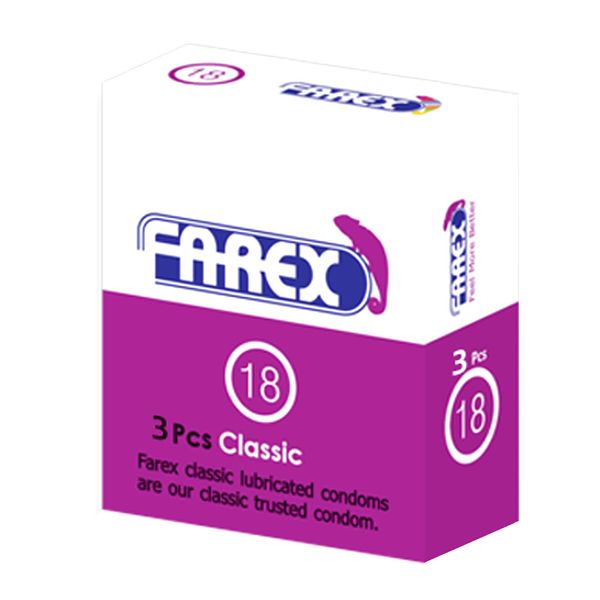 کاندوم فارکس مدل Classic بسته 3 عددی