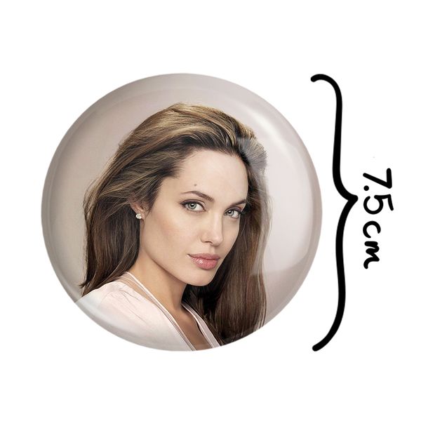 آینه جیبی خندالو طرح آنجلینا جولی Angelina Jolie مدل تاشو کد 6394 