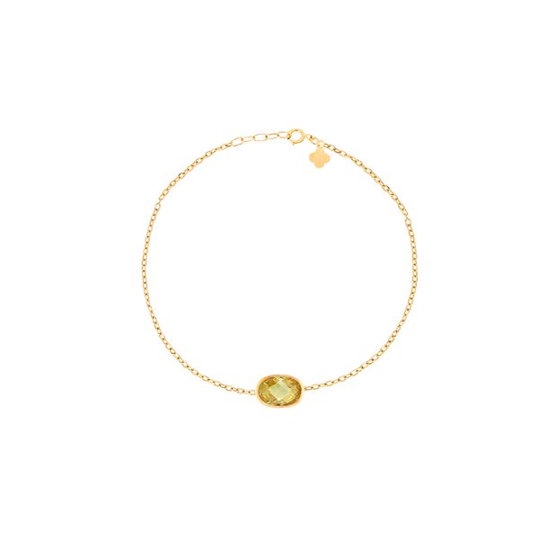 دستبند طلا 18 عیار زنانه ماوی گالری مدل مارکو بیضی ز