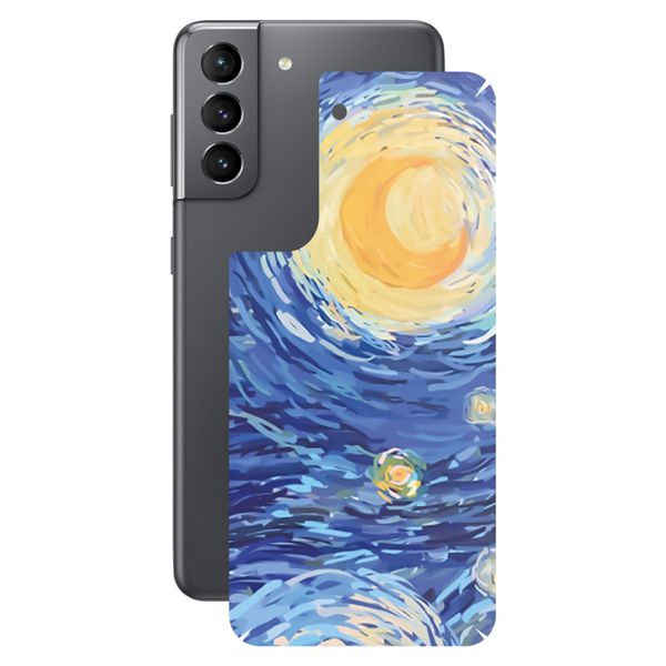 برچسب پوششی راک اسپیس طرح Starry Night مناسب برای گوشی موبایل سامسونگ Galaxy S21 5G