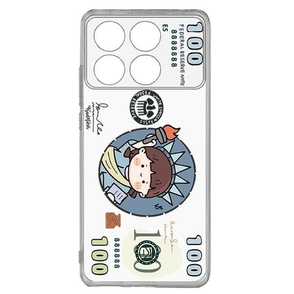 کاور طرح Funny Dollar مناسب برای گوشی موبایل شیائومی  Poco X6 Pro 