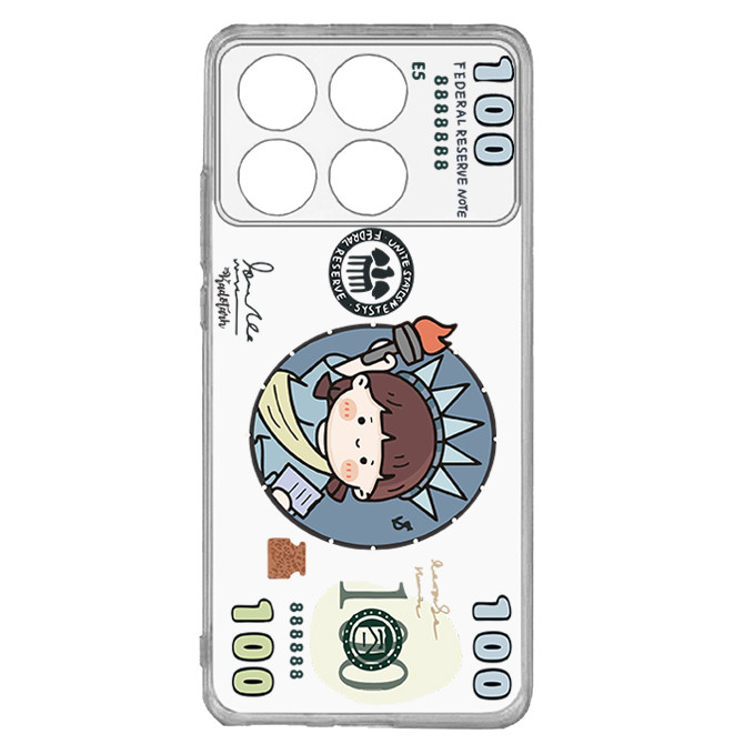 کاور طرح Funny Dollar مناسب برای گوشی موبایل شیائومی  Poco X6 Pro 