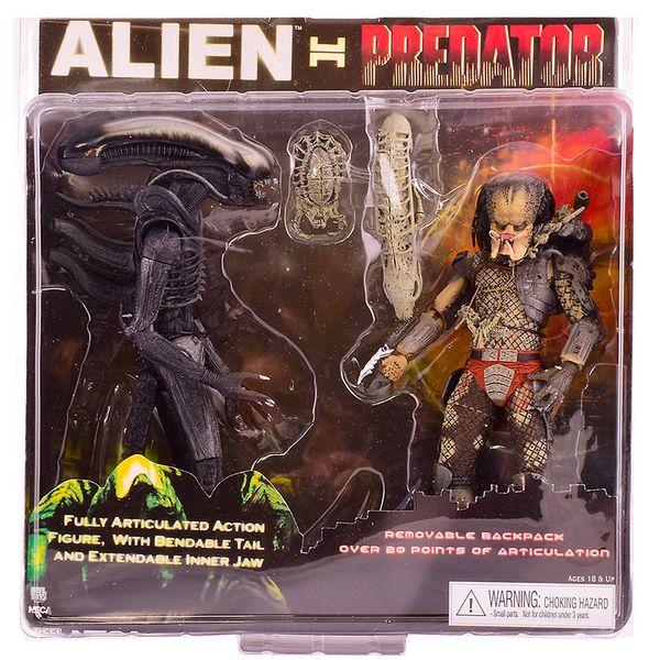 اکشن فیگور نکا سری Alien and Predator مدل Alien vs Predator Exclusive Pack بسته دو عددی