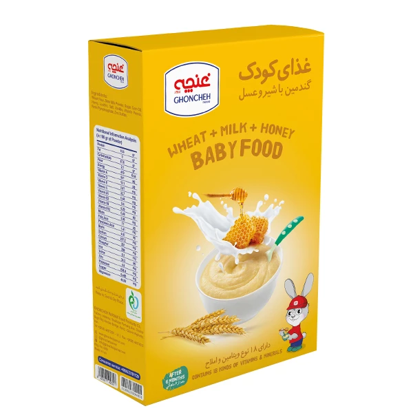 غذای کودک گندمین با شیر و عسل غنچه - 250 گرم