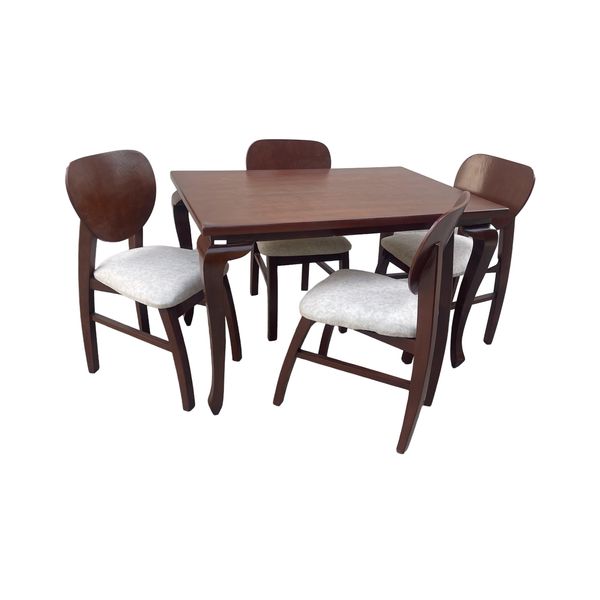 میز و صندلی ناهارخوری 4 نفره گالری چوب آشنایی مدل 828