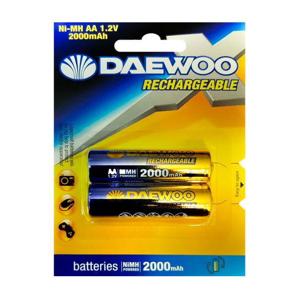 باتری قلمی قابل شارژ دوو مدل Rechargeable 2000mAh بسته 2 عددی