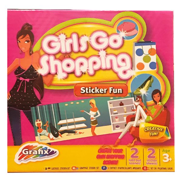 بازی آموزشی گرافیکس مدل Go Shopping Sticker Fun