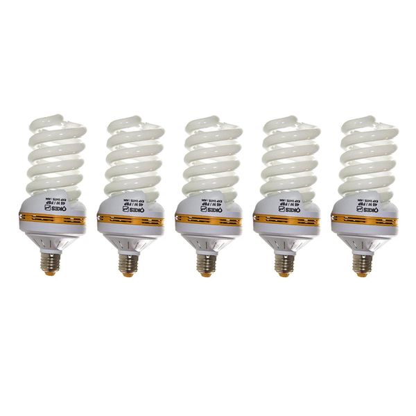 لامپ کم مصرف 45 وات اوکس مدل CFL45X5 پایه E27 بسته 5 عددی 