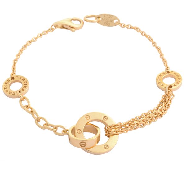 دستبند طلا 18 عیار زنانه طلای مستجابی مدل ام جی ام  کد 18