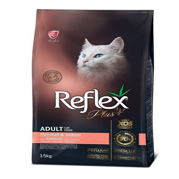 غذای گربه بالغ رفلکس مدل Adult hairball &amp; indoor وزن 15 کیلوگرم