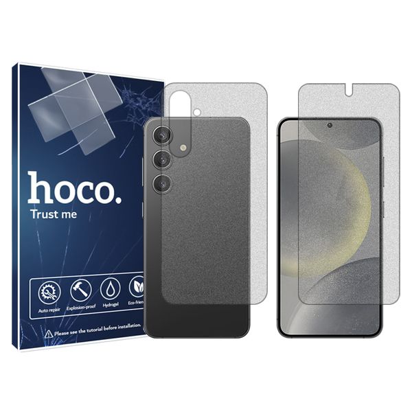محافظ صفحه نمایش مات هوکو مدل HyMTT مناسب برای گوشی موبایل سامسونگ   Galaxy S 24 به همراه محافظ پشت گوشی