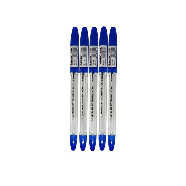 خودکار لانتو مدل oil gel pen بسته پنج عددی