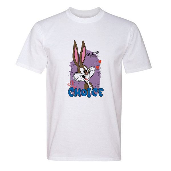 تی شرت آستین کوتاه زنانه مدل t219 طرح خرگوش
