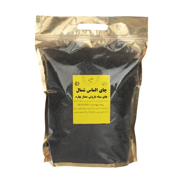 چای سیاه ایرانی باروتی الماس شمال - 2000  گرم