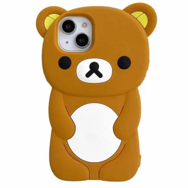 کاور مدل سیلیکونی طرح خرس مناسب برای گوشی موبایل اپل iPhone 14
