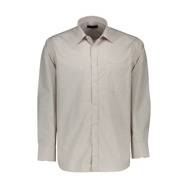 پیراهن مردانه زاگرس پوش مدل 101-WHITEBROWN