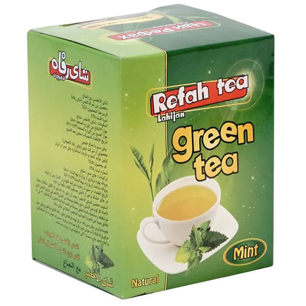 چای سبز طعم نعناع رفاه لاهیجان  - 210 گرم