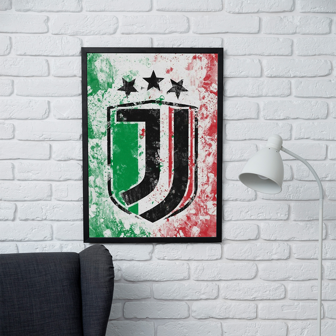 تابلو مدل دیواری طرح یوونتوس Juventus  کد FD587