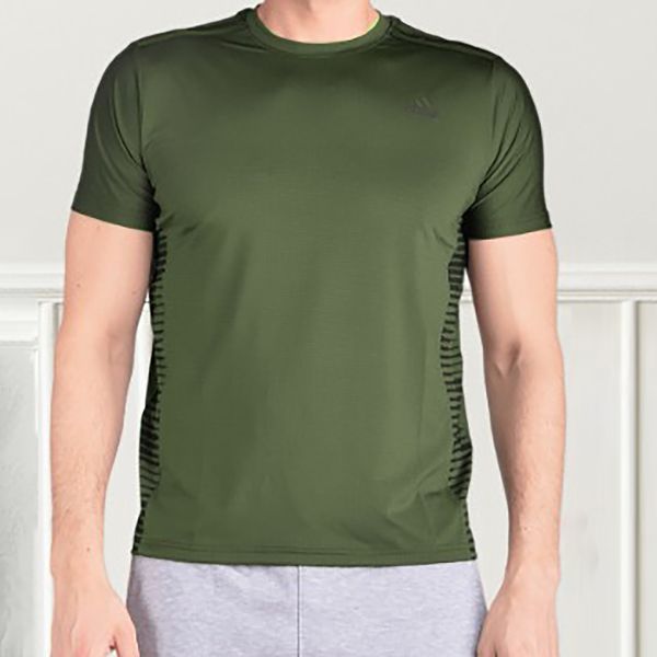 تی شرت آستین کوتاه ورزشی مردانه آدیداس مدل 8496 رنگ سبز