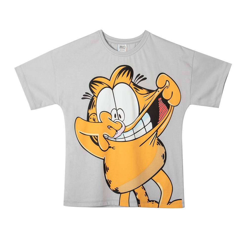 تی شرت آستین کوتاه بچگانه جی بی جو مدل Garfield کد 3071
