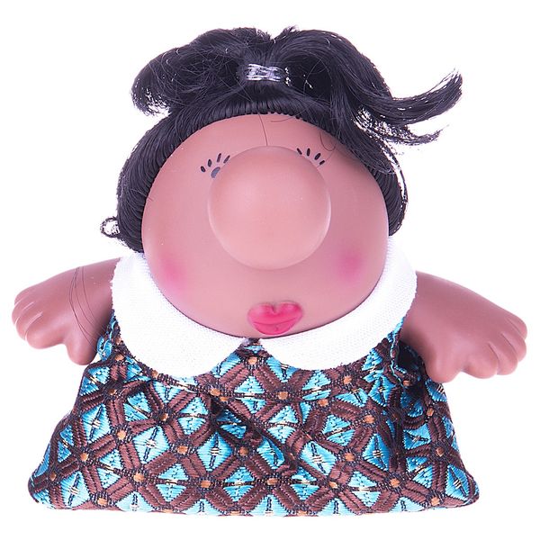 عروسک پالیز مدل خانم دماغ با موهای سیاه سایز خیلی کوچک