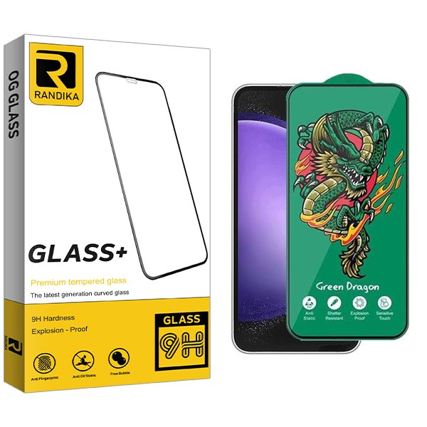 محافظ صفحه نمایش راندیکا مدل RK Green_Dragon مناسب برای گوشی موبایل سامسونگ Galaxy S23 Fe