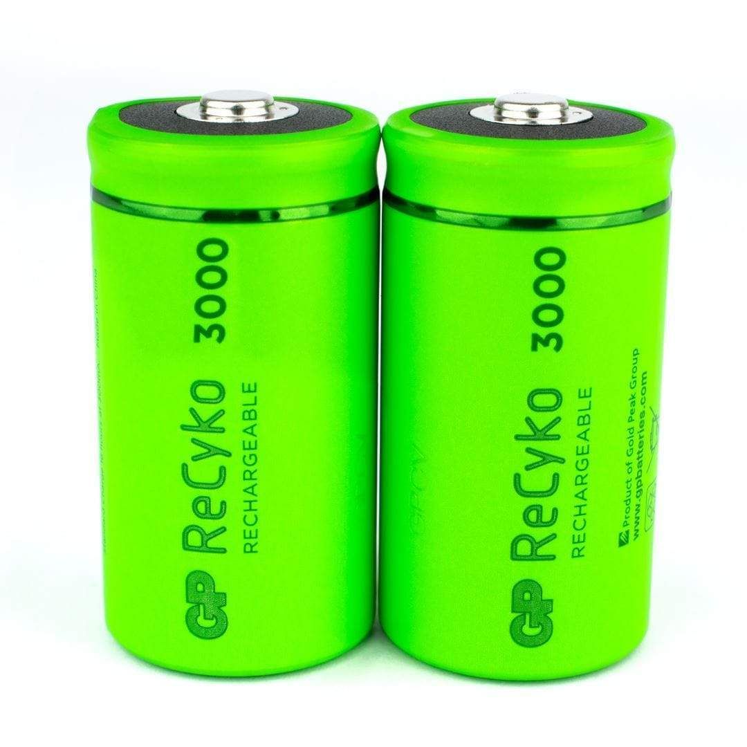 باتری C قابل شارژ جی پی مدل ReCyko+ Rechargeable بسته دو عددی