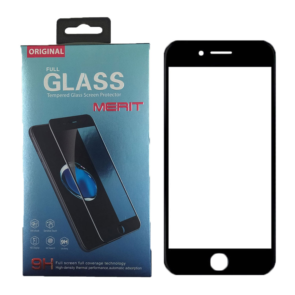 محافظ صفحه نمایش شیشه ای مریت مدل Tempered مناسب برای گوشی موبایل اپل Iphone 7 Plus / 8 Plus