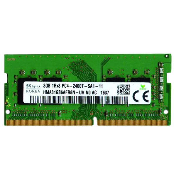 رم لپ تاپ DDR4 تک کاناله 2400 مگاهرتز CL19 اس کی هاینیکس مدل 2400T ظرفیت 8 گیگابایت